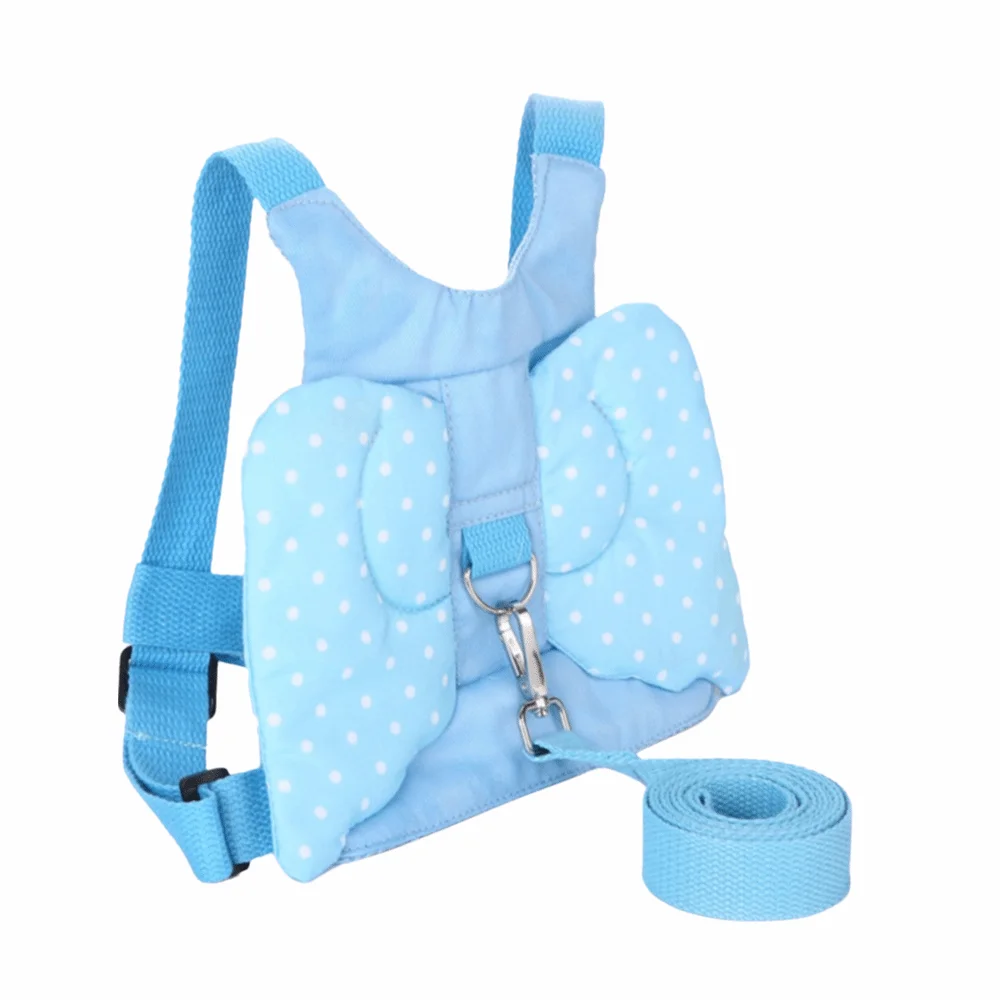 

2-in-1 Design Anti-lost Walking Harness Wrist Link Strap Retractable Children Wrist Traction Rope Spring Rope Soft Material