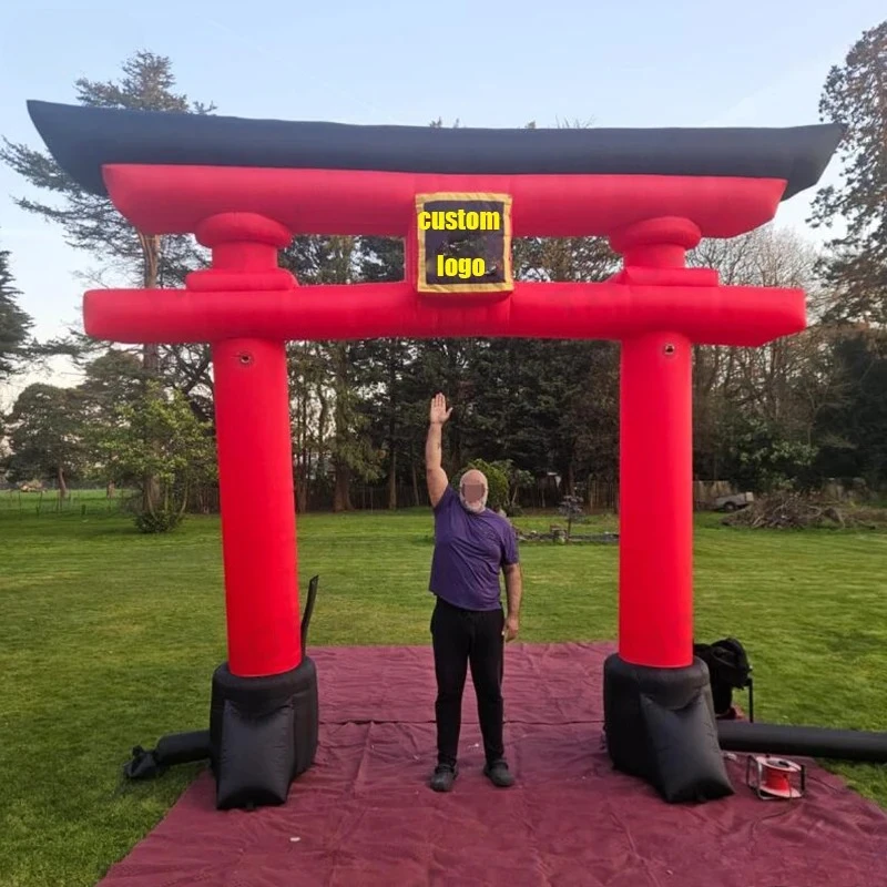 

Надувная арка в японском стиле Тории (4/5 м) с LED-подсветкой для мероприятий, новинка, красная, с новым дизайном