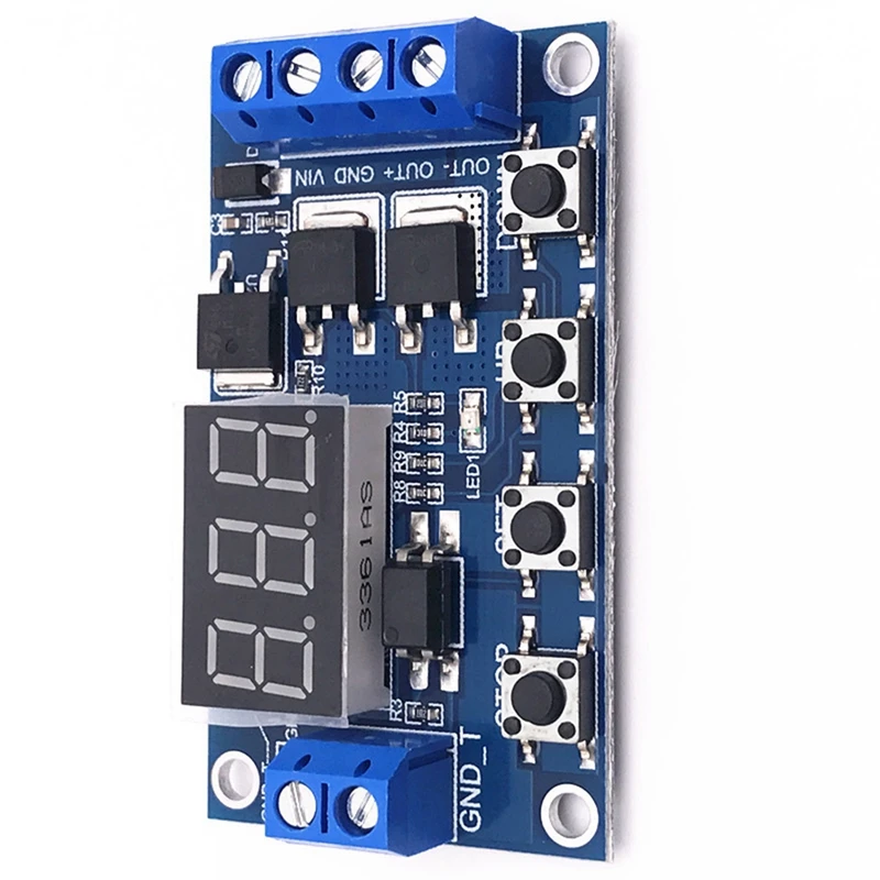 Trigger Cyclus Timing Vertraging Schakelaar Circuit Module Pcb Module 12 24V Printplaat Module