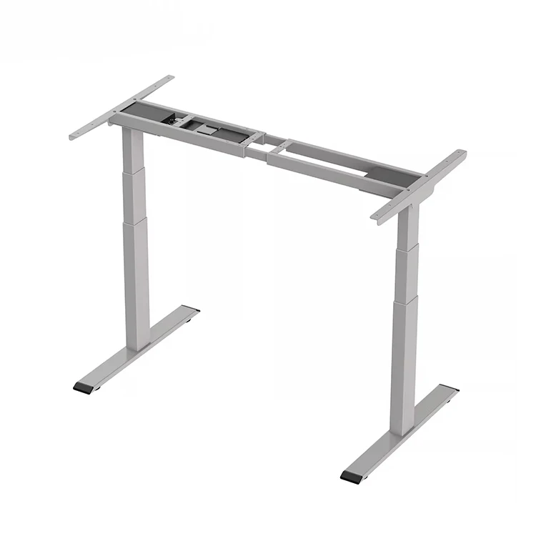 Automatic 60-125cm Height Adjust Desk Dual Motor 3 Stage Standing Desk  40x78 Inch Electric Sit Stand up Office Computer Table
