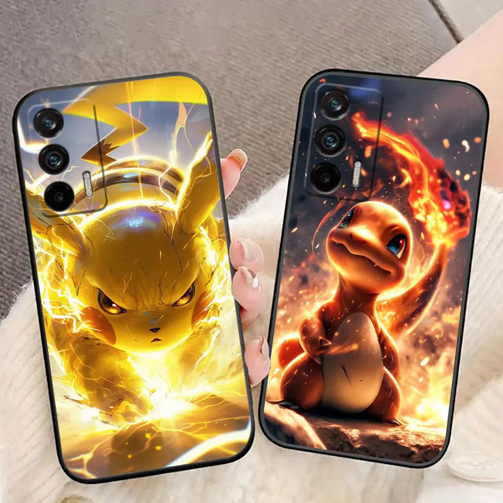 Pikachu Kleine Dinosaurier Schildkröte Benutzerdefinierte Handyhülle für Realme C75 C65 C63 C55 C53 C35 C33 C30 C21 C20 C15 C11 GT NARZO 50 Hülle