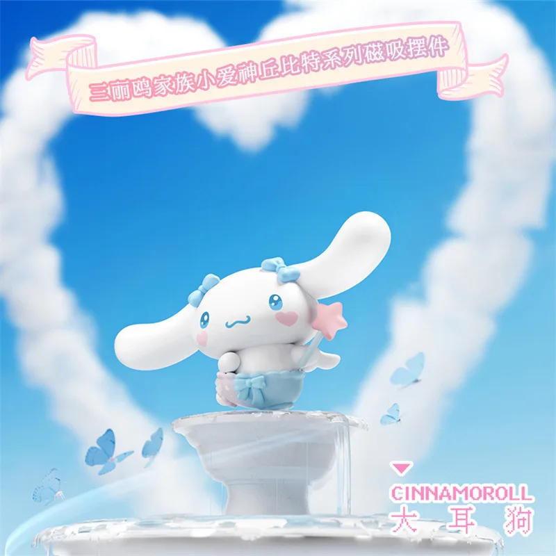 Sanrio Cupid Series Cartoon Magnetic Ornament Kawaii Hello Kitty Melody Pochacco Desk Decoration Children's Holiday Gift