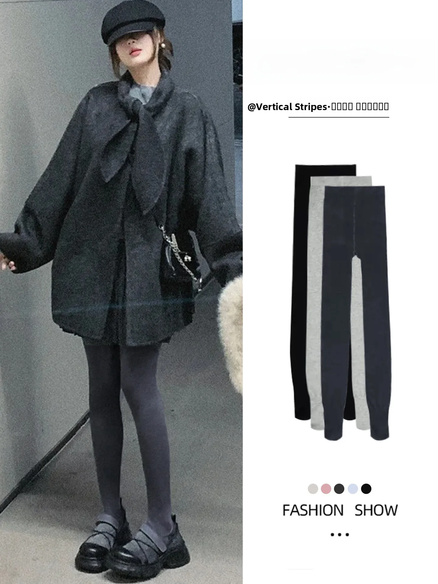 

Slimming Effect Yoga Pants Women's Fce Lined Base Layer Pants High Waist Long Tights Warm Footed Leggings Deep ey