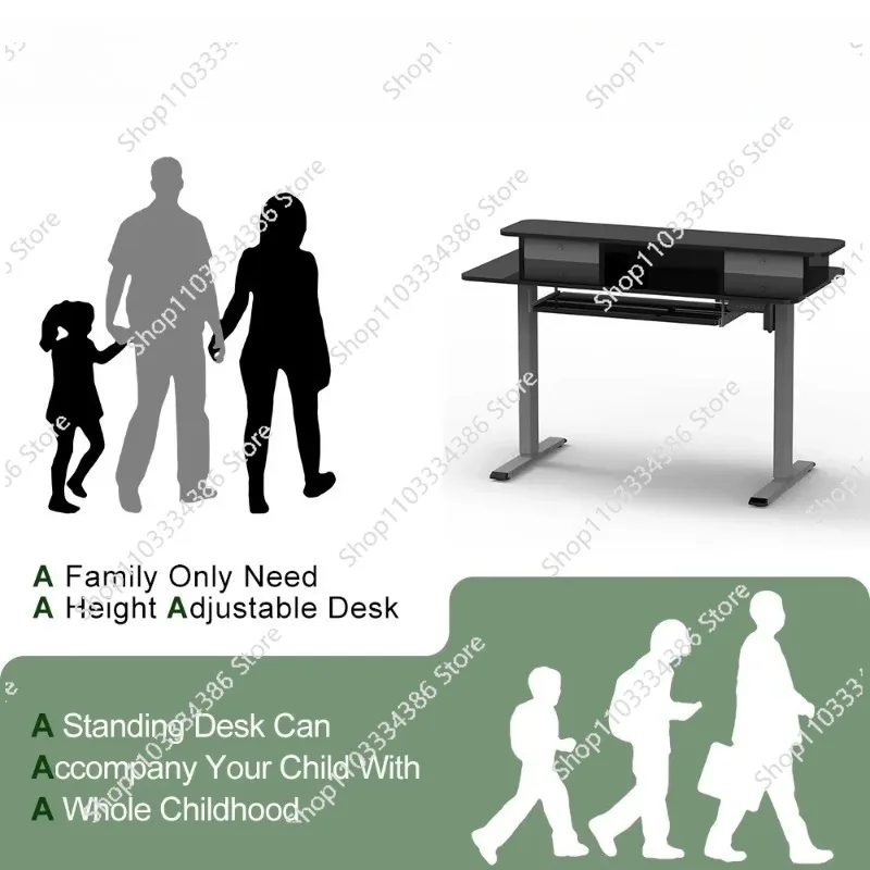 1.4M Smart Desk Single Moto Home Office Furniture Modern Electric Eeight Adjustable Table Computer Standing Desk Frame