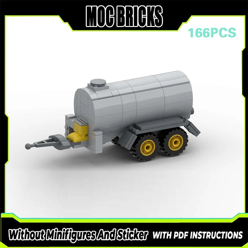 

Конструктор City Car Model MOC: Модульный Технологичный Набор для Сборки, Транспортный Прицеп с Топливным Баком, Подарки на Праздники, Детские Игрушки