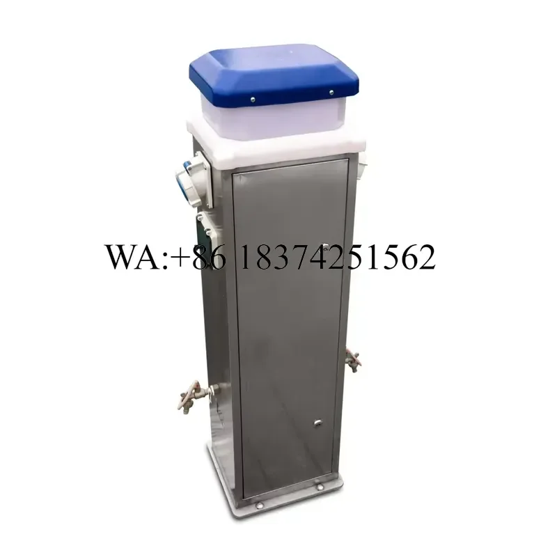Wmwmnu Stainless Steel Power Pedestal with LED Light IP56 IK10 -30C to 70C for Marine Use and Water Supply