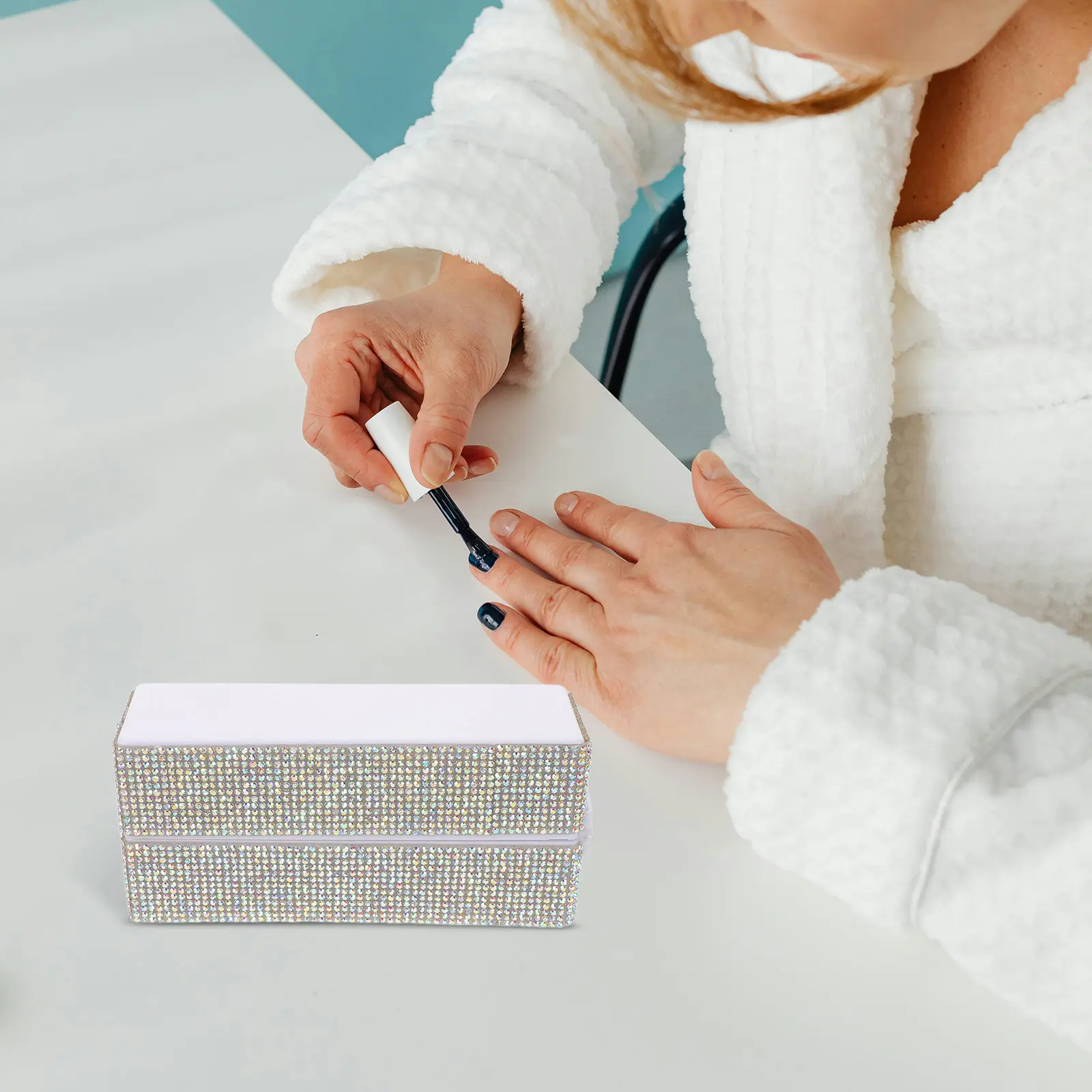 

Nail Drill Bit Organizer Case 30 Holes Clear Compact Storage Holder Salon Tool Polishing Head Display Container Nail Art Storage