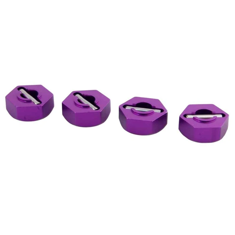 BNVN-8Pcs RC Model Car 1/10 Hexagon Wheel Seat 12MM Coupler With Pin