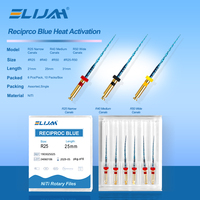 ELIJAH 6Pcs/Box 21/25/31mm Dental Reciprocating Blue Endodontic Files R25/40/50 Only One Engine Use Niti Rotary Root Canal File