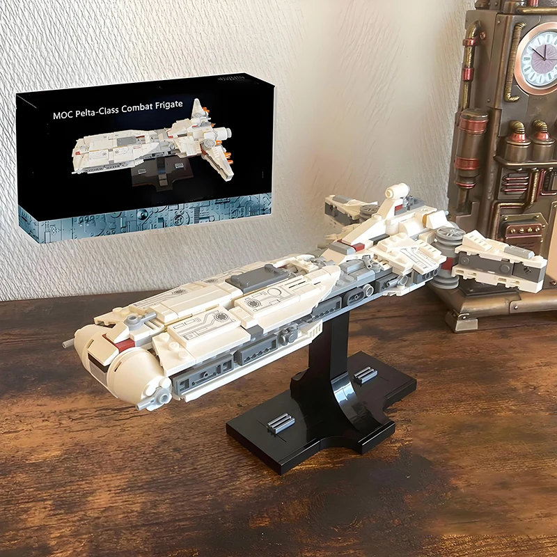 

MOC Starship the Rebel Pelta-Class Combat Frigate MOD Tantive IV Строительные блоки Кирпичи DIY Сборка Игрушки Подарки