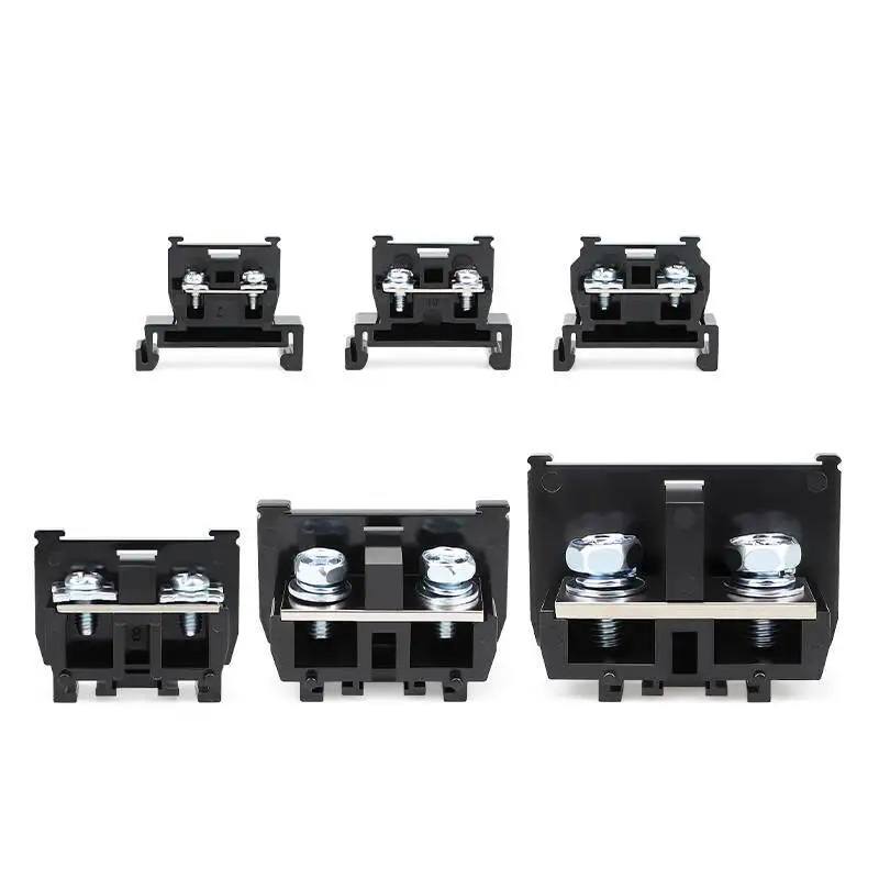 

200 шт. Блок TBR-10 10A 20A 30A 60A 100A Комбинированная клеммная колодка для рельсов Медно-железные детали TBR-10A TBR-30A TBR-100A TBR-100A