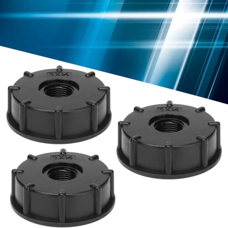 

3 шт. разъем бака IBC с крупной резьбой, сливной адаптер для шланга, пластиковый фитинг, внутренний диаметр 60 мм G1/2