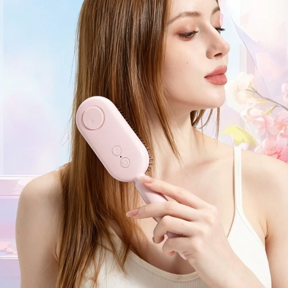 Multi-Function Red Light Spray Massage Comb Anti-Frizz Large Tank Portable Electric Spray Hair Brush Anti-Static Scalp Nourish