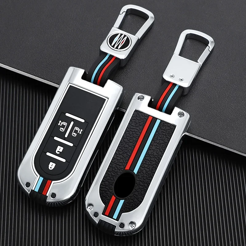 2 3 4 Buttons Zinc Alloy  Car Full Key Case Cover  Shell Fob Holder for Perodua Myvi Bezza Axia Aruz for Toyota Rush Wigo