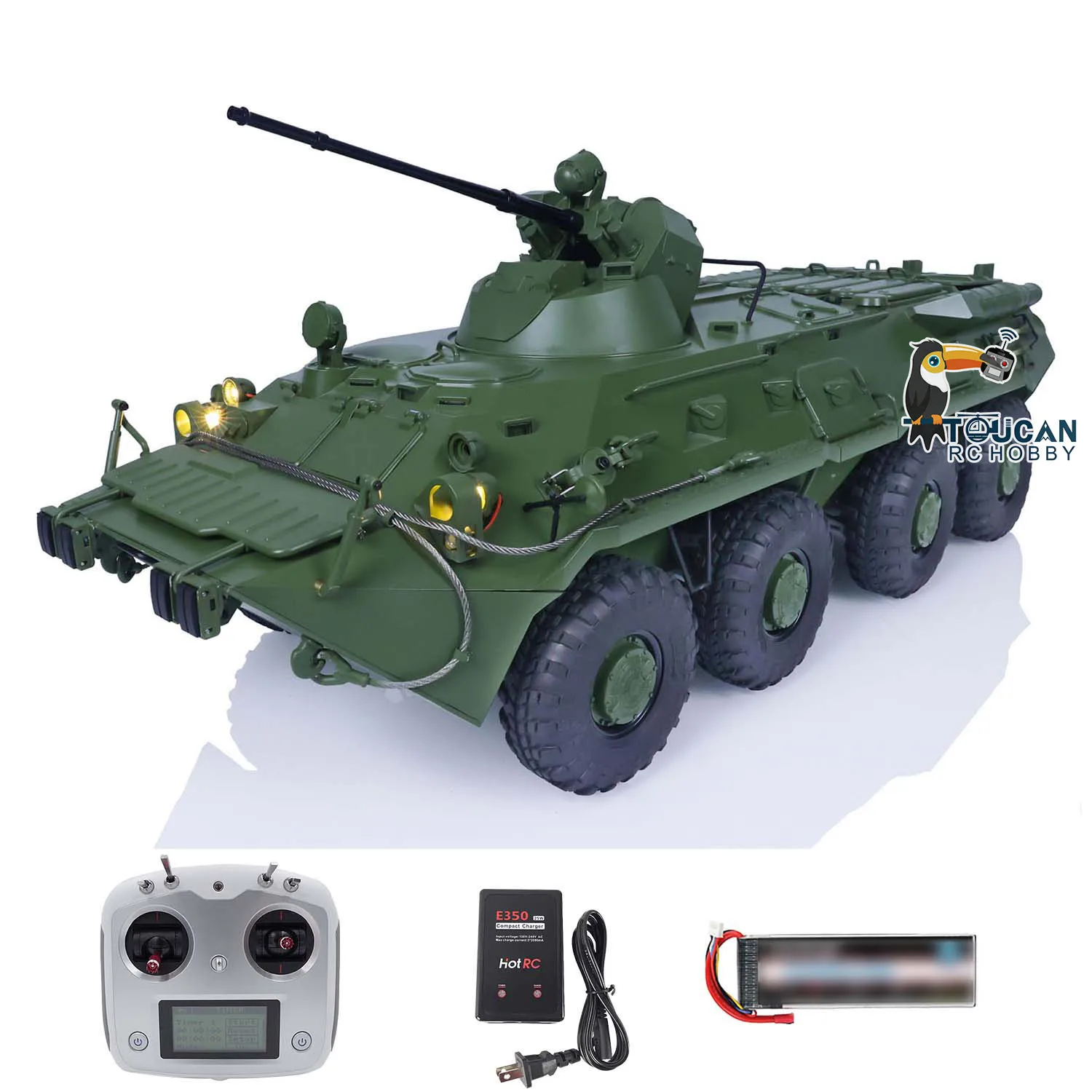 1/12 CROSSRC BT8 8X8 RC Armored Transport Vehicle RTR Radio Control DIY Painted Assembled Toy Ready to Run Military Car THZH1883