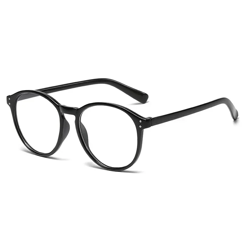 2024 Photochrome geleefarbene Myopie-Brille, personalisierte Milchtee-Anti-Blaulicht-Brille, klare Linse, Nahsichtbrille