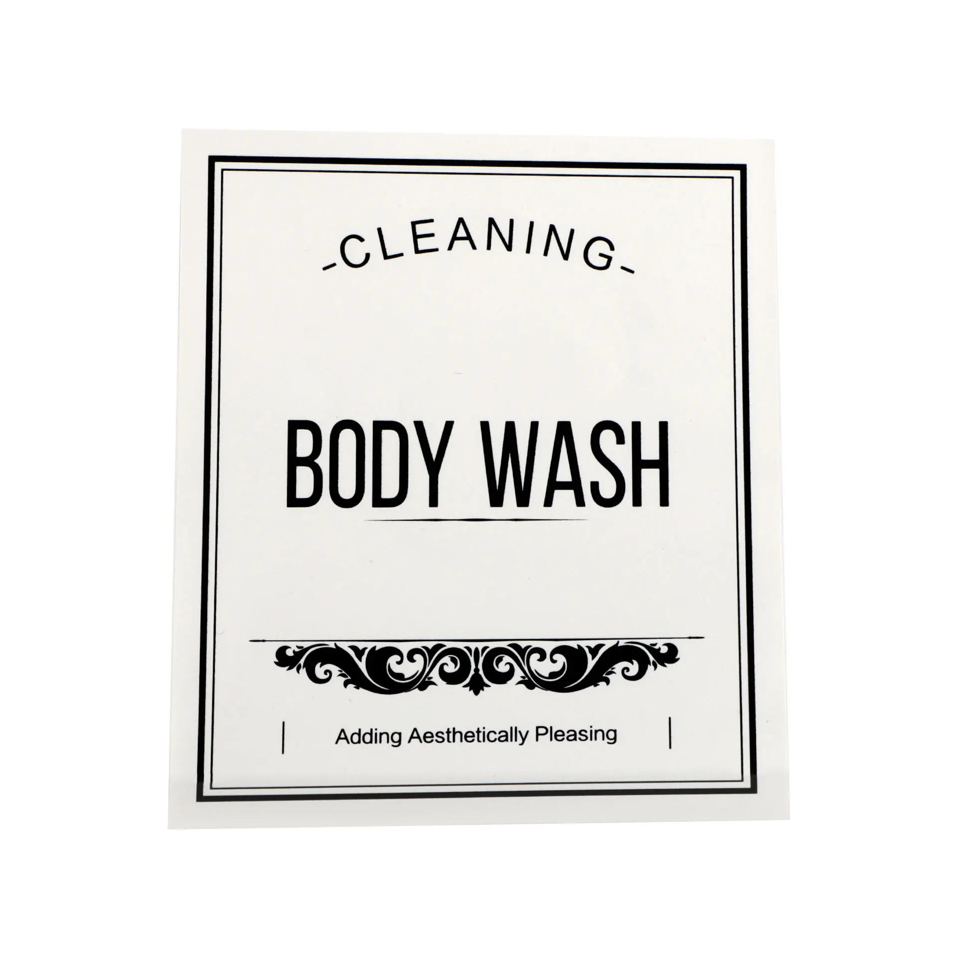 6pcs Rectangular Shower Gel Labels Self-Adhesive Hand Soap Stickers Shampoo Identification Paper Conditioner Waterproof Stickers