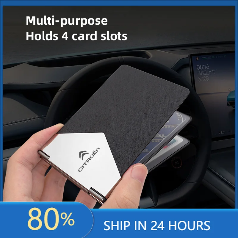 

Car Stickers Car Metal Auto Driver License Cover Credit Card Holder For Citroen VTS DS3 DS4 DS5 RD3 Cross Berlingo Xsara Cactus