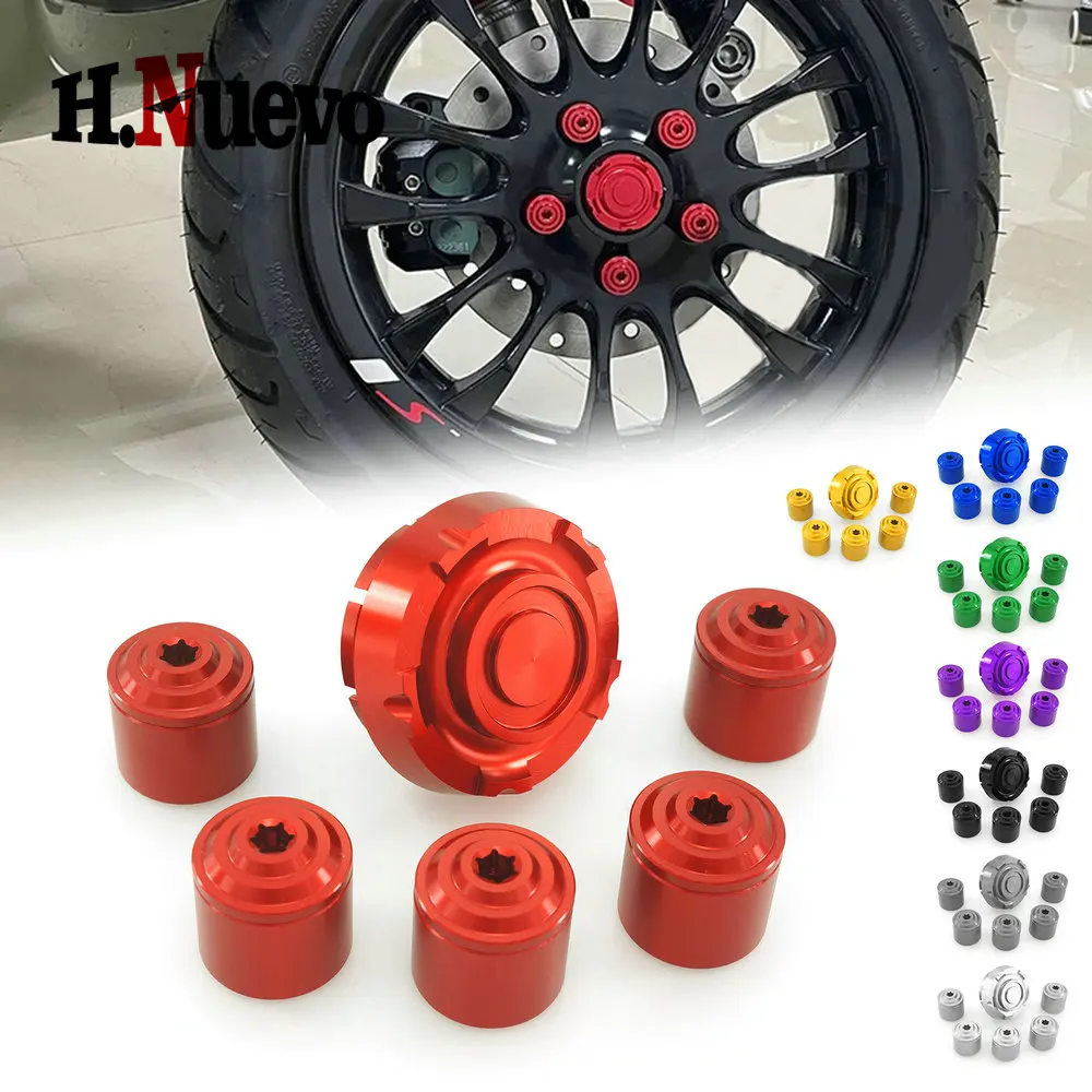 

Compaitible With Vespa Sprint50 150 GTS250 GTS300 Aluminum Hubcap Decoration Motorcycle Accessories