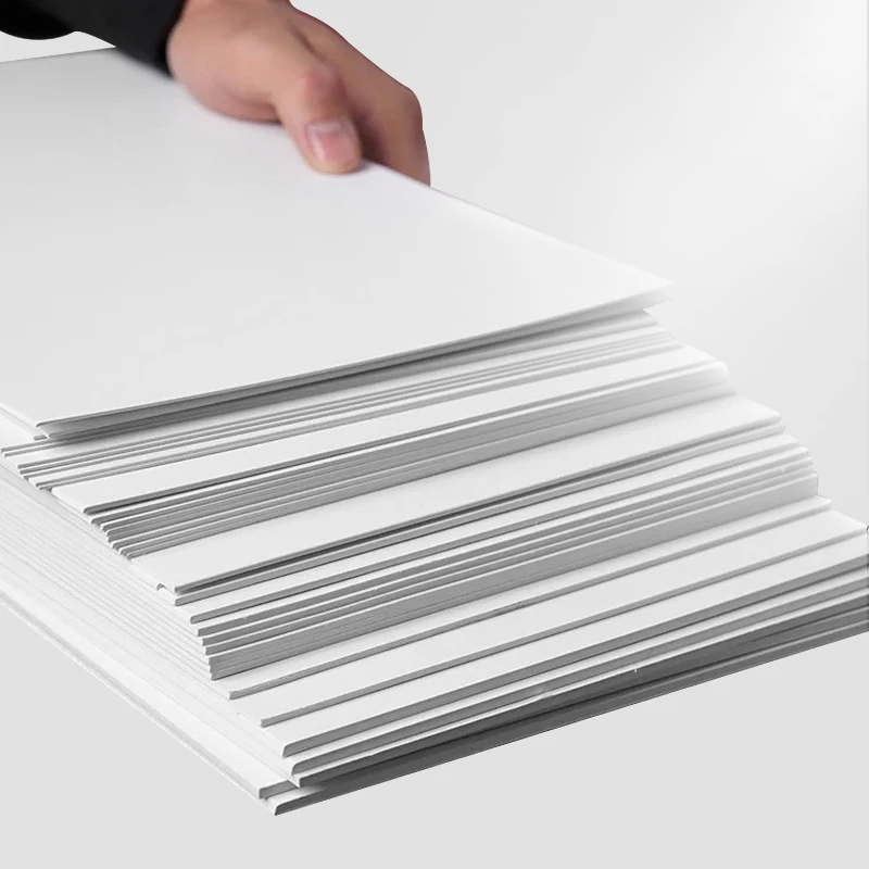 5pcs A4 1mm 1.5mm 2mm 3mm White Cardboard White Paperboard Hard Thicked Paper For DIY Handmade Mould Album Cover Package Paintin