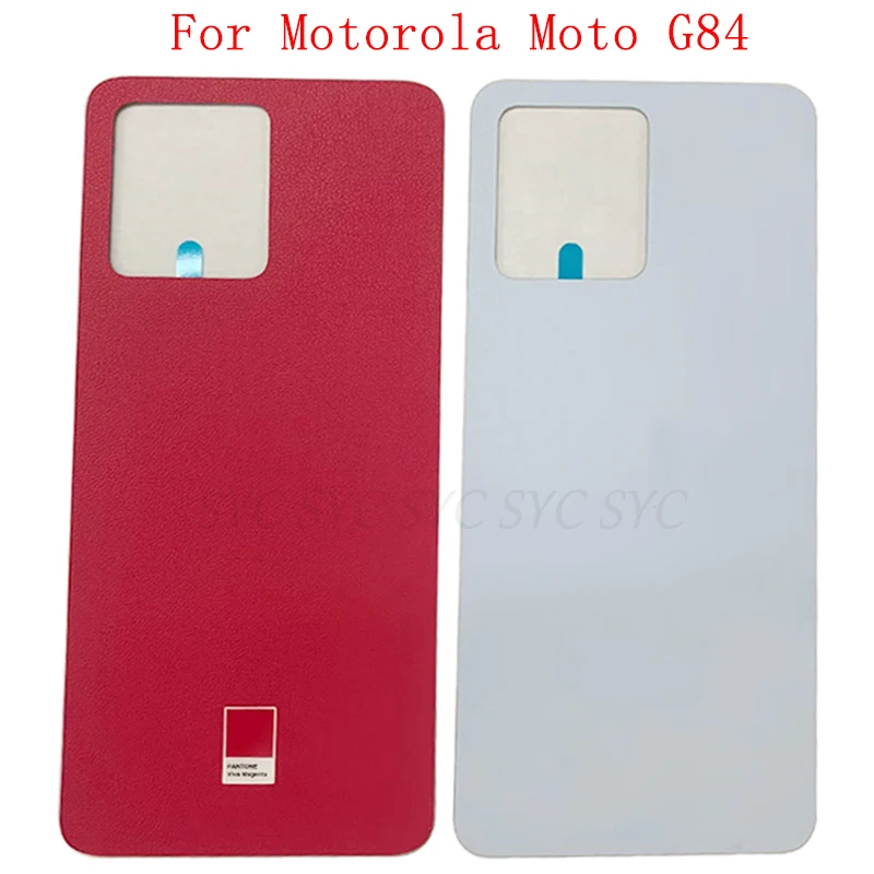 Battery Cover Rear Door Case Housing For Motorola Moto G84 Back Cover with Logo Repair Parts