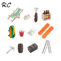 1:10 Scale Decoration Accessories Sand Ladder Fuel Tank Garage Tools for RC Crawler Car TRX6 TRX4 SCX10 Gen7 FMS Willis WPL C24