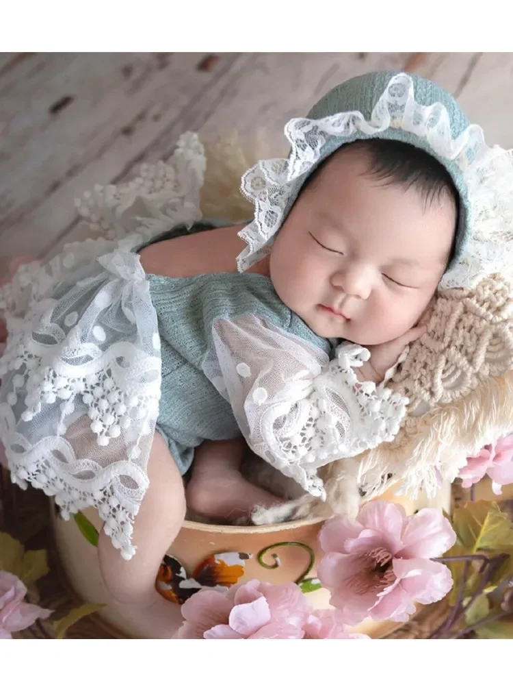 Newborn Photography Clothing Baby Photography Hats One Piece Clothing Photography Studio Props 아기 코스프레