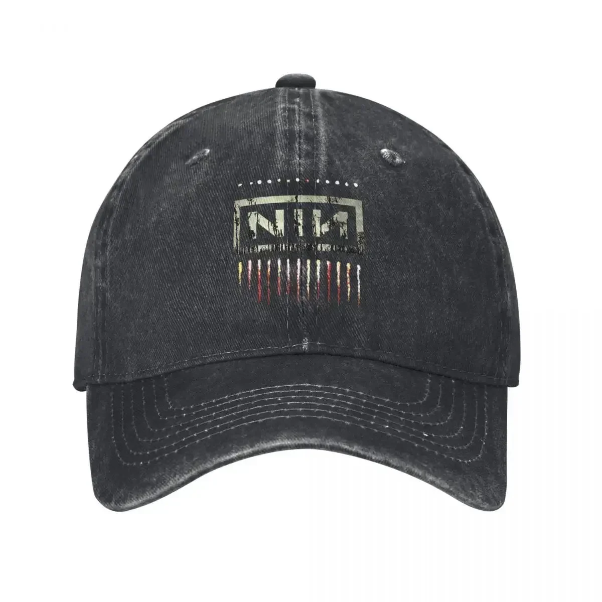New NIN Nine Inch Naills Go Down Men Women Baseball Cap Music Distressed Washed Caps Hat Classic Outdoor Summer Adjustable Sun C