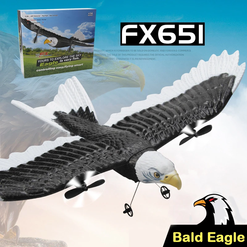 RC Plane Wingspan Eagle Aircraft Fighter 2.4G Radio Control Remote Control  Hobby Glider Airplane Foam Boys Toys for Children