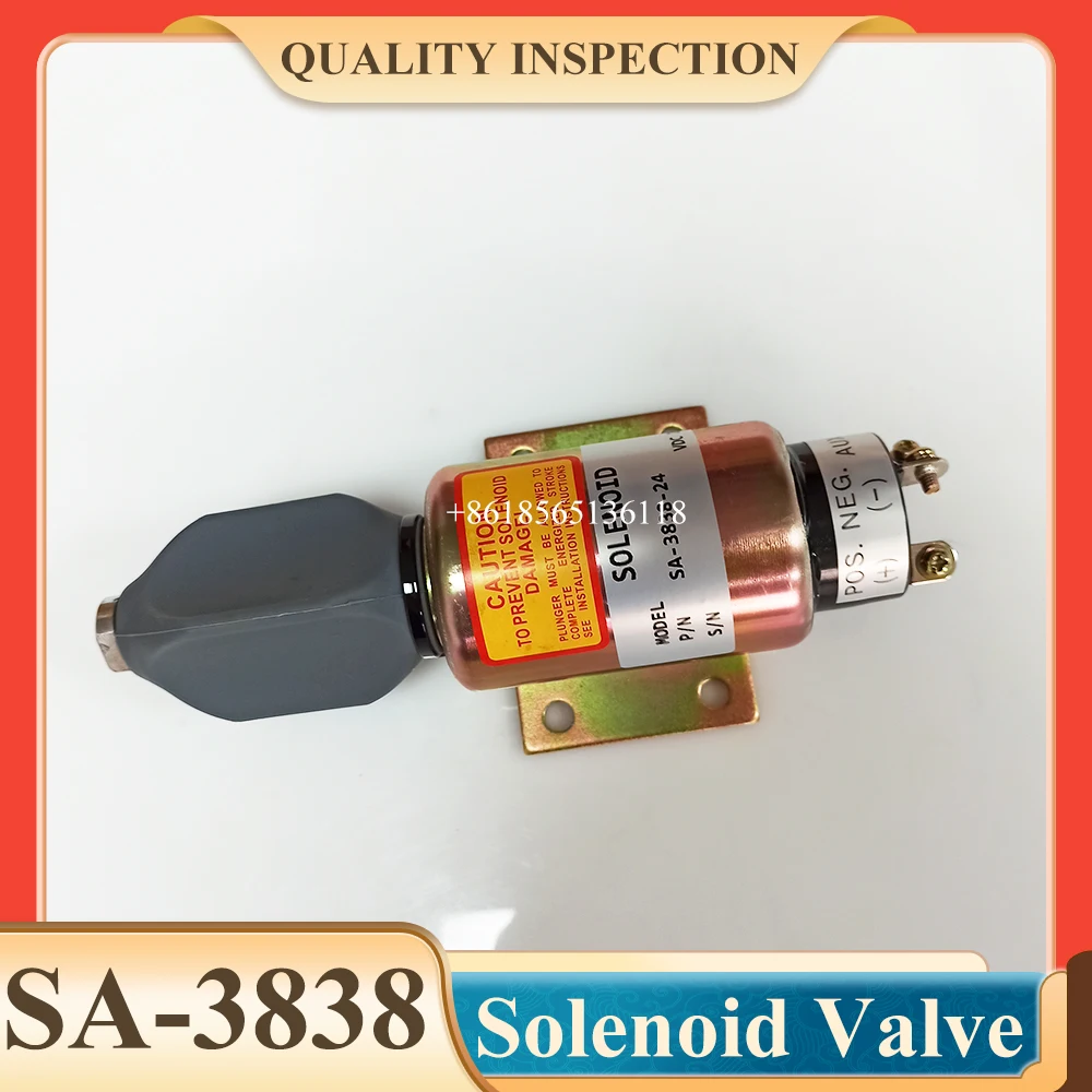 SA-3838-24 SA-3838-12 SA-3838 12V/24V Stop Solenoid For 2003-24E7U1B1S2A 3 Terminals Solenoid Valve