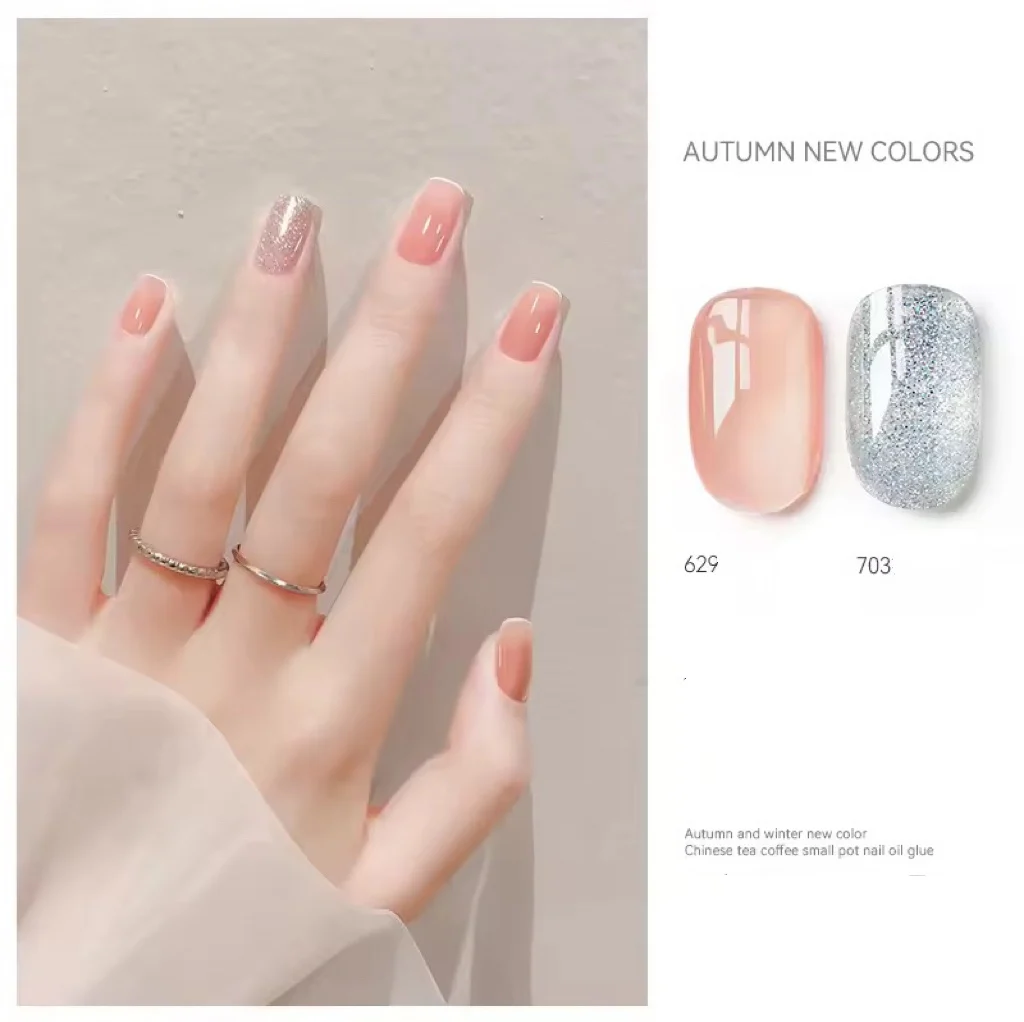 MAYCHAO 2/세트 5ML 울트라 글리터 젤 매니큐어 네일 매니큐어 용 UV LED 반영구적 에나멜을 담글 수 있습니다.