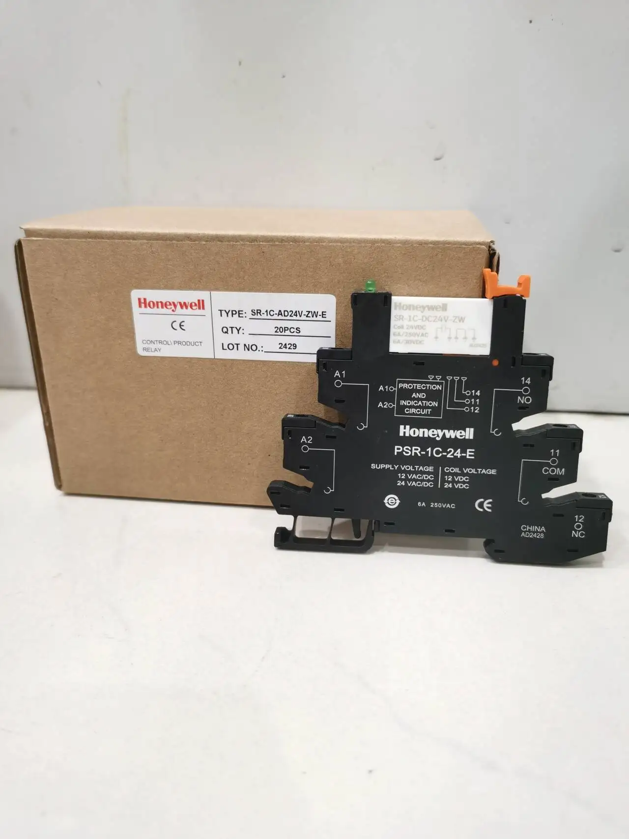 SR-1C-AD24V-ZW-E Honeywell Authorized Agent Intermediate Relay + Receptacle Original Genuine Fast shipping