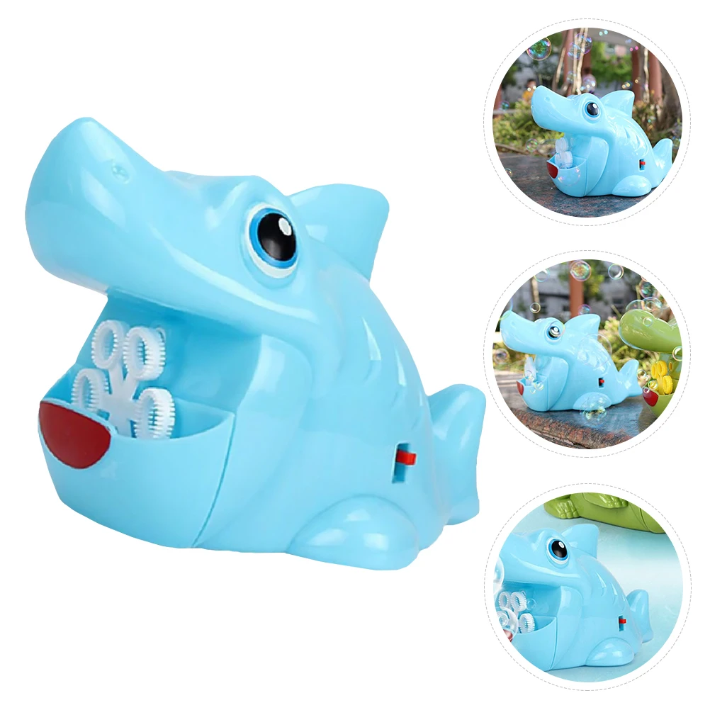 

Shark Bubble Machine Kids Blower The Maker Toy Blue Making Electric Automatic Child