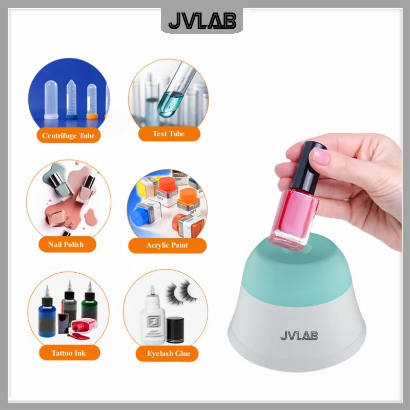 JVLAB Lab Mini Vortex Mixer 3000RPM Portable Ink Electric Liquid Orbital Stirrer Mixing Color Pigment Bottle Shaker