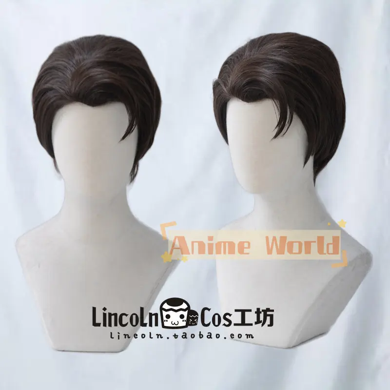 

RK800 Connor Cos Cosplay Wig Halloween Carnival Party Props Synthetic Hair Heat Resistant Fiber + Wig Cap