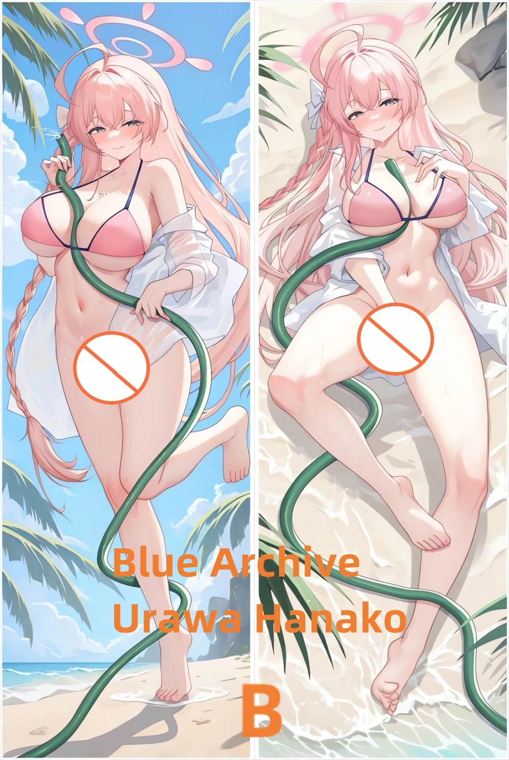 Dakimakura Anime Pillow Case Blue Archive Urawa Hanako Double-sided Print Of Life-size Body Pillowcase Gifts Can be Customized