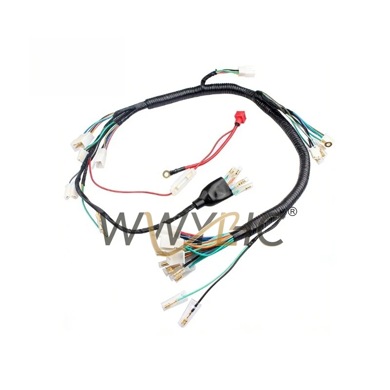 Adecuado para motocicletas Adecuado para ZJ125 CG125 Italika DT125 FT125 Línea de arnés de cableado de coche completo