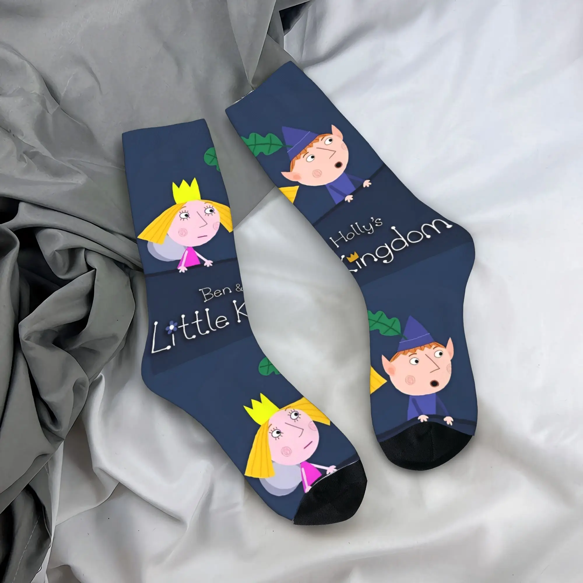 

Couple Socks B-Ben And H-Holly Dreamy World Stockings Non Slip Breathable Socks Autumn Casual Design Running Socks