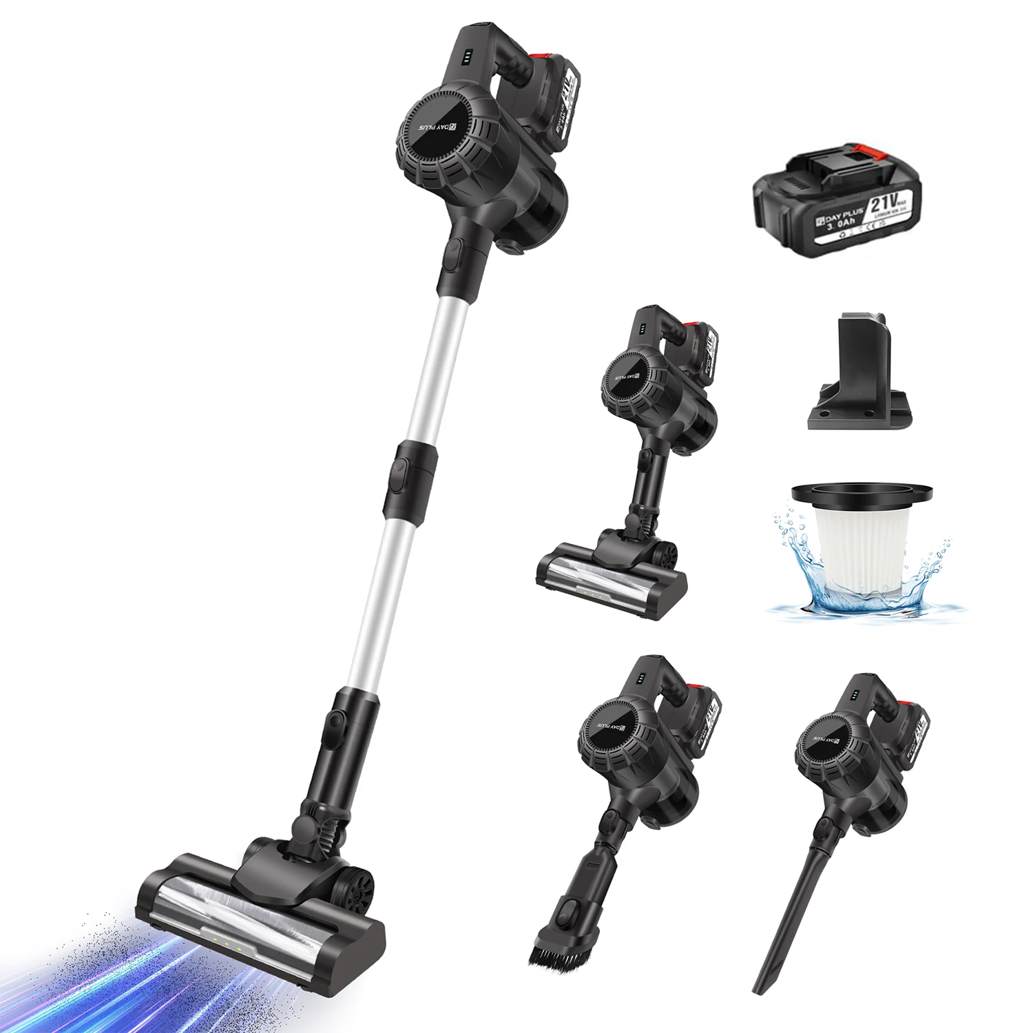 مكنسة كهربائية لاسلكية محمولة باليد، مكنسة كهربائية معلقة على الحائط لسجادة أرضيات الخشب الصلب، مكنسة كهربائية قوية للحيوانات الأليفة