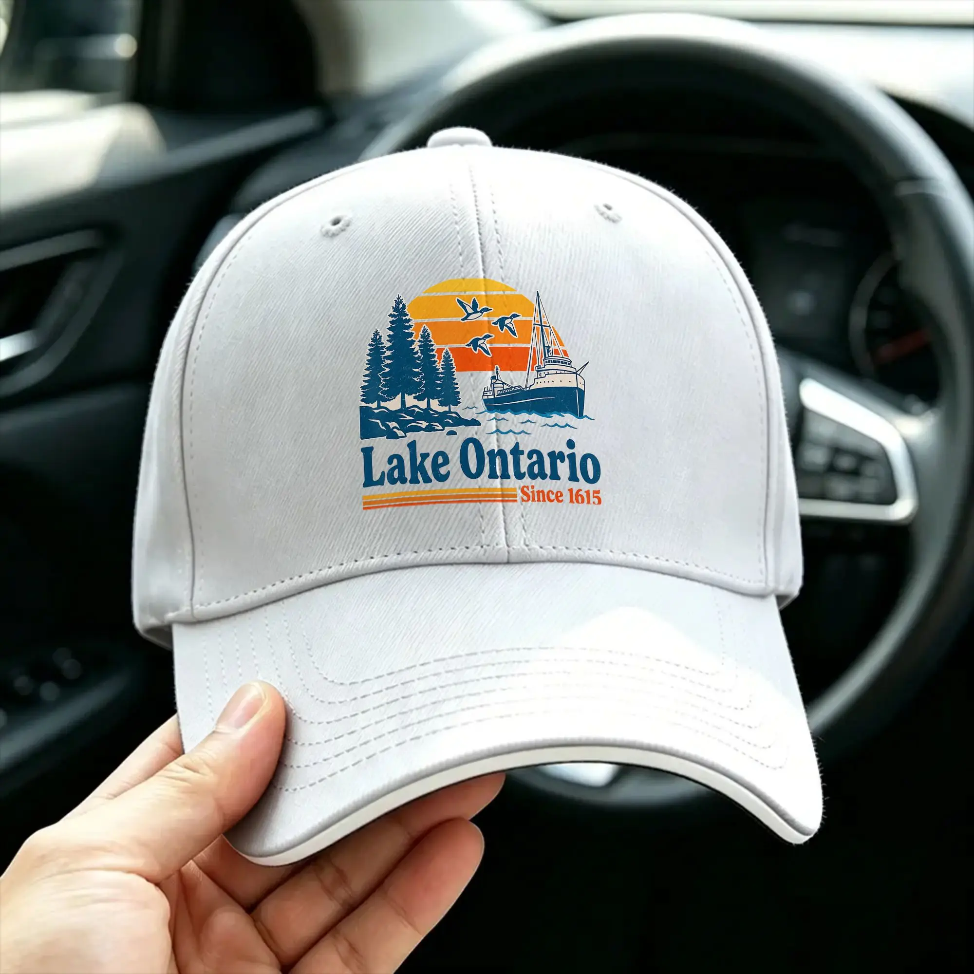 Summer Lake Ontario Canada Baseball Cap Funny Political Outdoor Sport Casual Print Sun Trucker Hat Men Baseball Caps