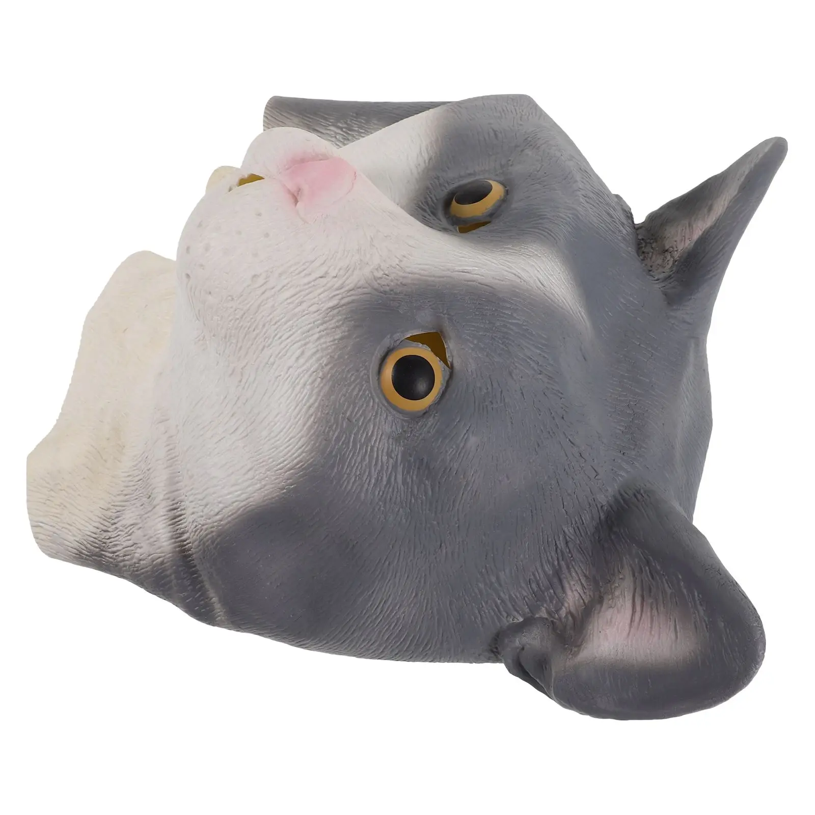 

Cat Headgear Costume Black Animal for Adults Halloween Party Accessories Realistic Masks Elastic Design