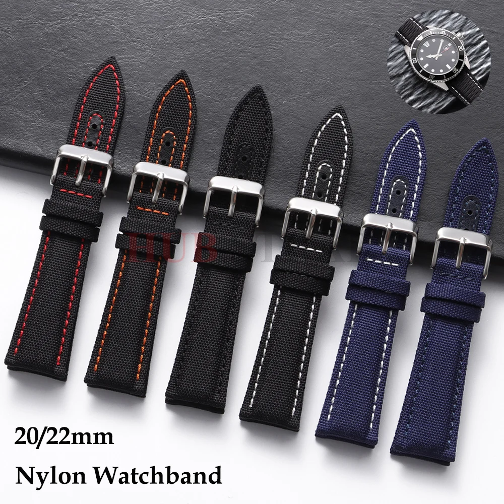 Smartwatch Premium Watches For Women - 20mm 22mm 나일론 천연 소가죽 시계