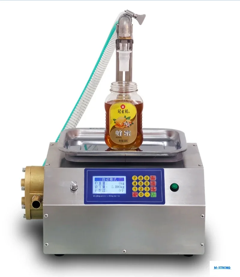 8KG Automatic Liquid Sesame Sauce Juice Paste Filling Machine Cosmetic Perfume Oil Honey Jam Dishwashing Viscous Filling Machine