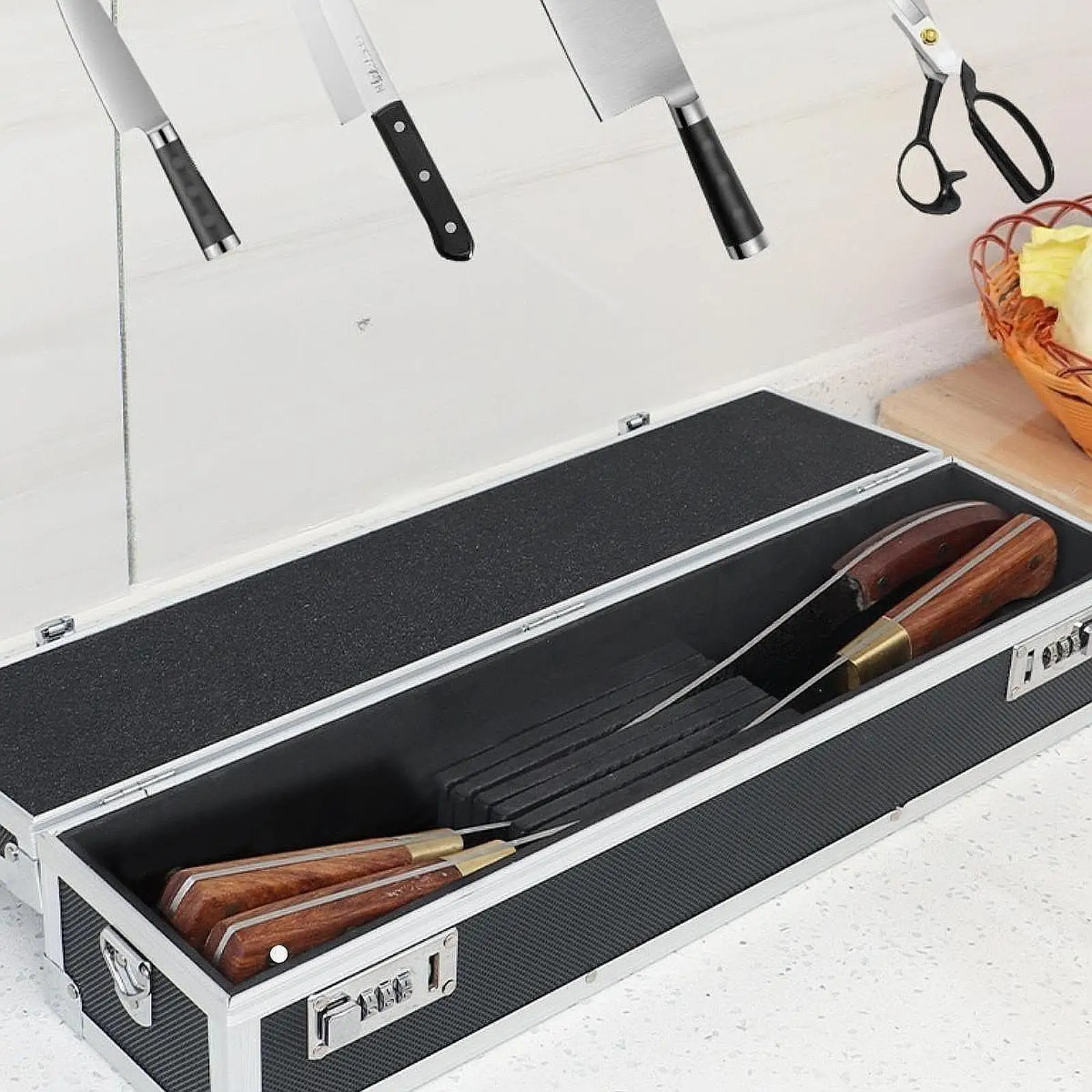 Chef Knives Case Hard Shell Storage Case for Catering Events Cooking Classes