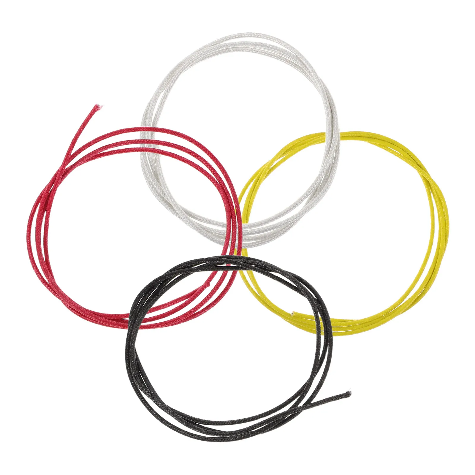 4 قطعة مجموعة أسلاك الغيتار الكهربائي سيليكون معزول النحاس الأساسية خالية من الضوضاء إشارة الرصاص لكابلات دواسة باس 106 سنتيمتر التصحيح الحبل #5