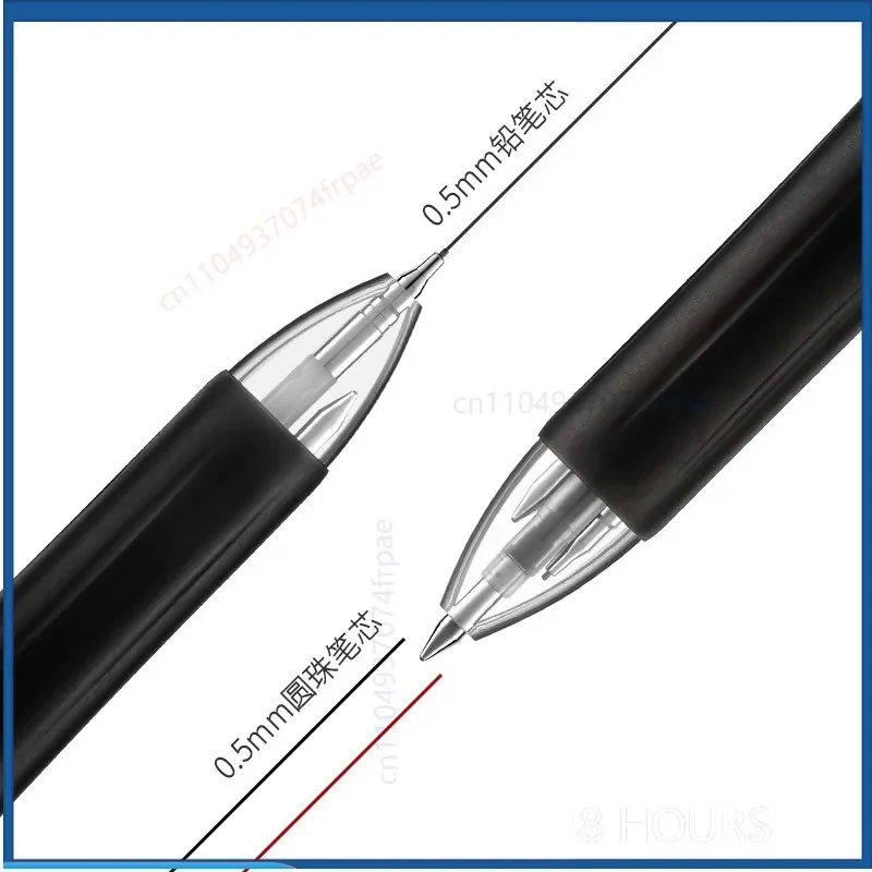 For Zebra SJ2 Three Way Multi Pen Aluminum Body 0.5mm Mechanical Pencil & Dual Color Gel Pen School Gift Stationery(2PCS)
