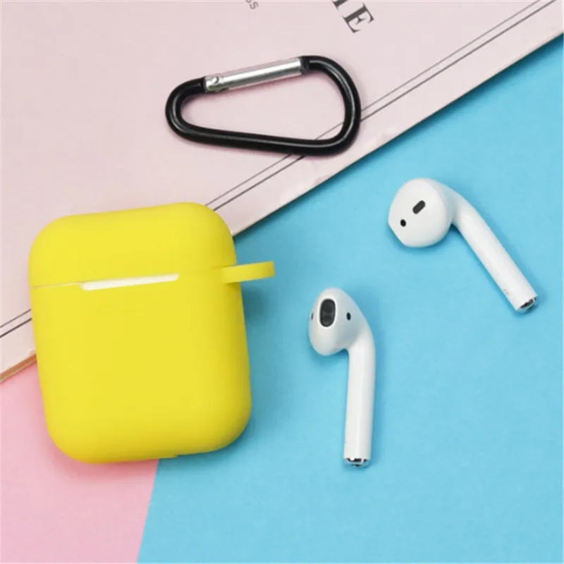 Ultra-thin Silicone Case For Apple AirPods 1st 2nd generation Wireless Earphones Protective Cover Box For Air Pods 2 1 Case Bag