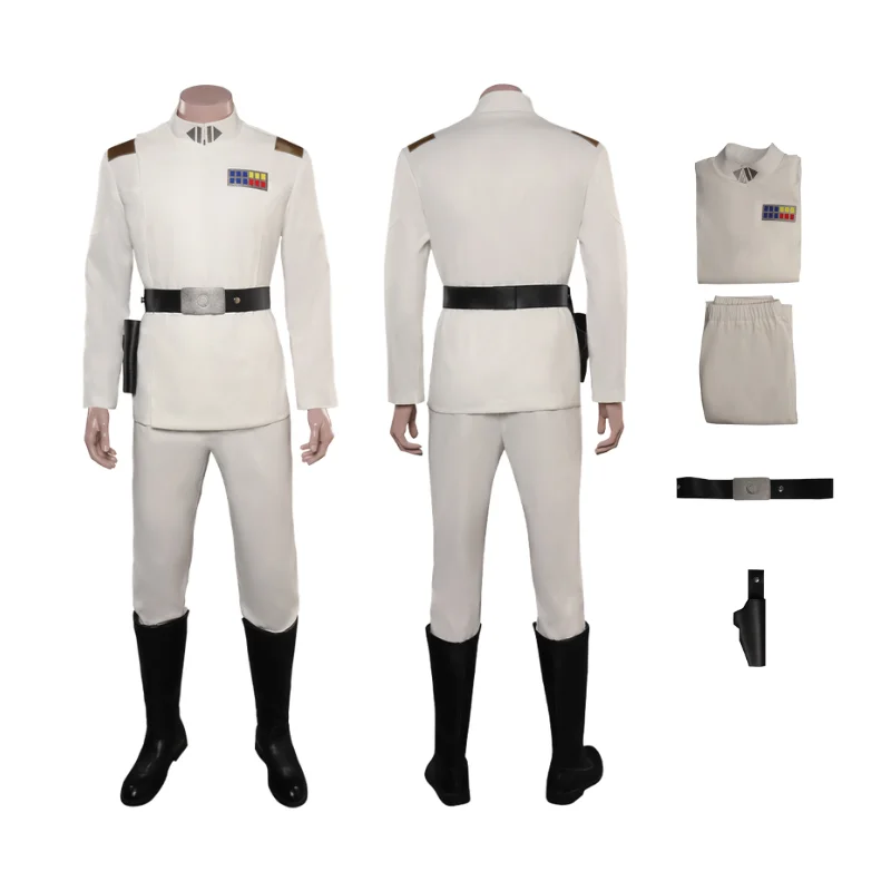 Thrawn Cosplay Grand Admiral Cosplay Fantasia Costume Uniform for Adult Men Roleplay Outfits Halloween Carnival Disguise Suit