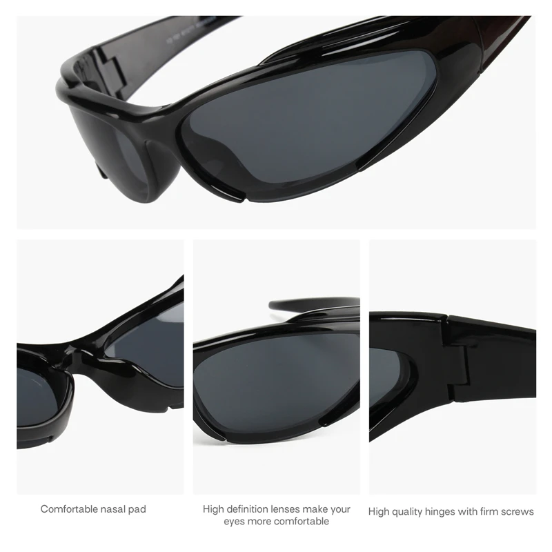 2025, Y2K-Sonnenbrille für Damen und Herren, modisch, Sport, Fahren, Spiegelbrille, Vintage-Sonnenbrille, Designer-Brille, UV400 – Detail 9