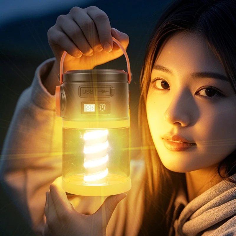 

LY36 Long Battery Life Solar Tent Lantern USB Rechargeable Waterproof Outdoor Camping Atmosphere Light